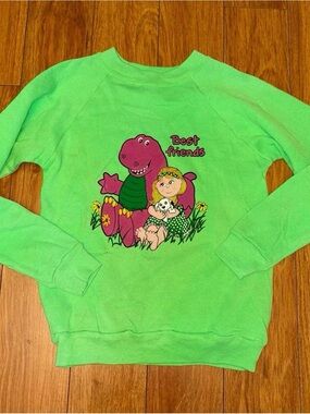 Green Vintage Barney sweatshirt